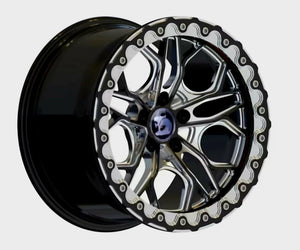 17x9" Billet Racing Series Beadlock Wheel - Machined Black Finish