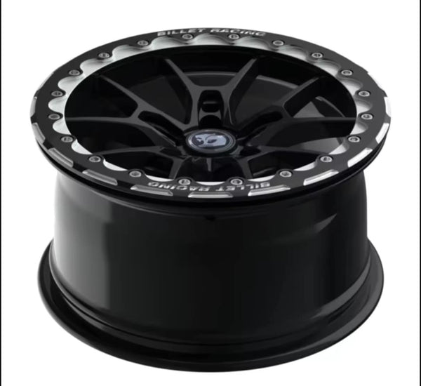 15x8" Billet Racing Series Beadlock Wheel - Gloss Black finish