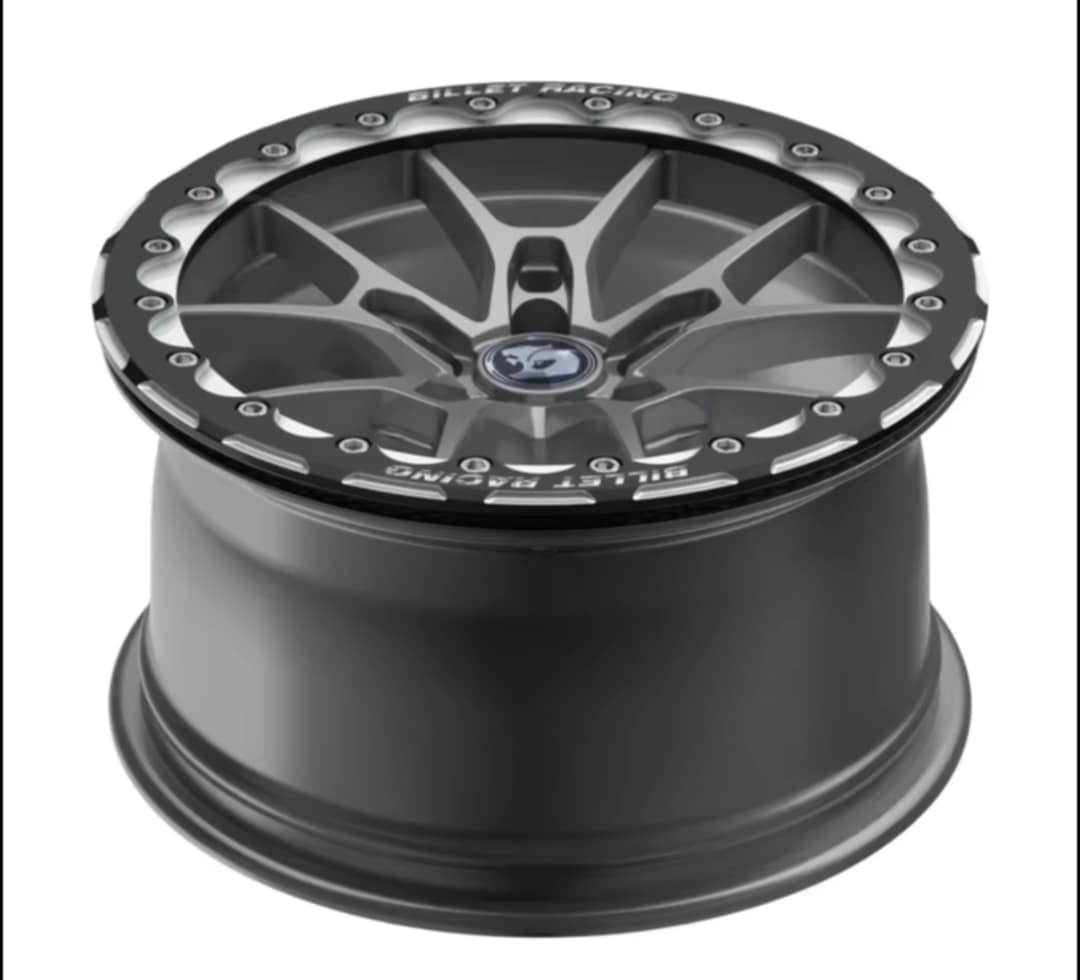 SINGLE - Billet Racing VF HSV GTS-R Style Beadlock Wheel - Shotgun Grey