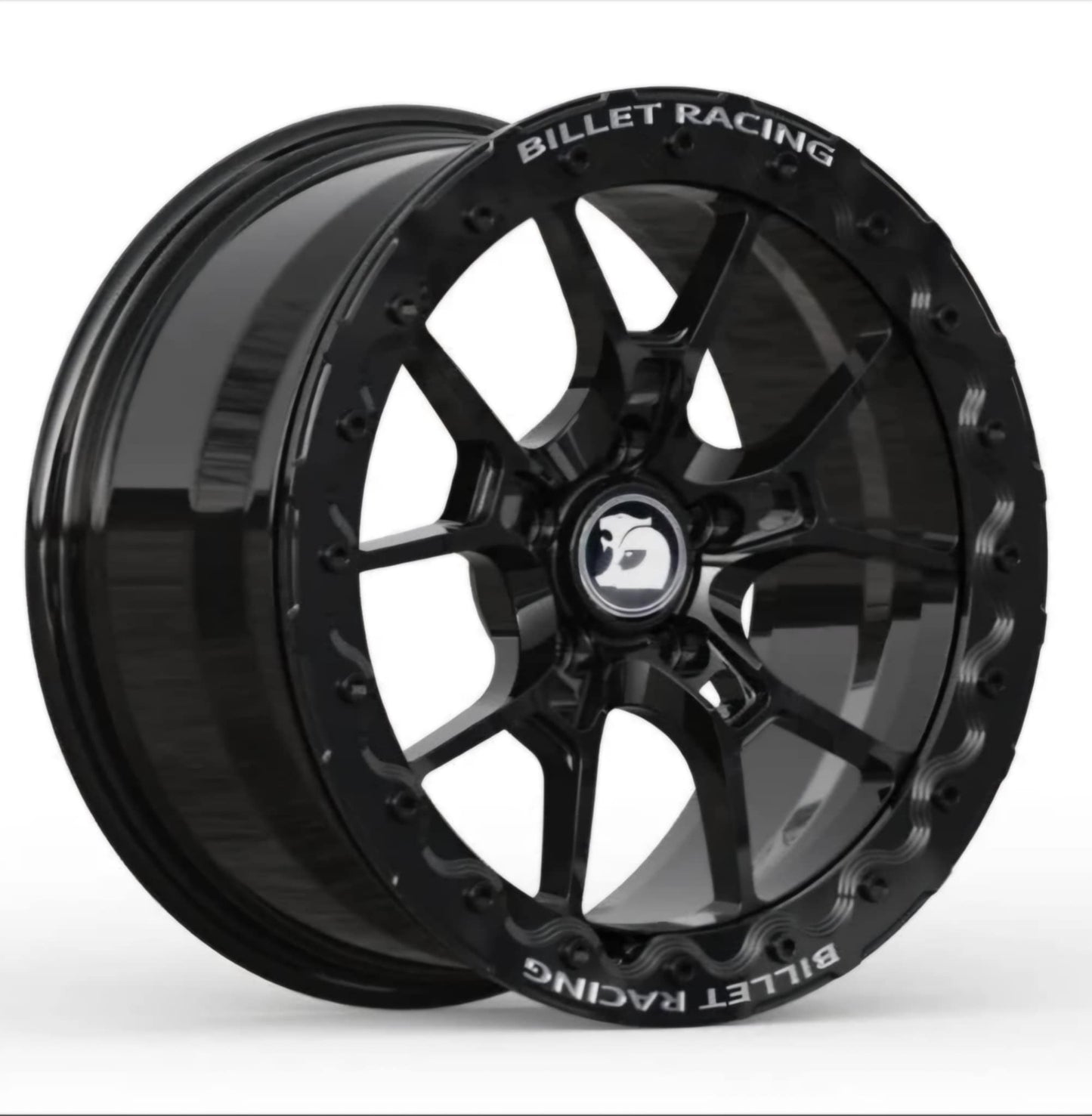 SINGLE - Billet Racing VF HSV GTS-R Style Beadlock Wheel - Gloss Black