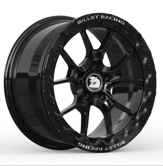 SINGLE - Billet Racing VF HSV GTS-R Style Beadlock Wheel - Gloss Black